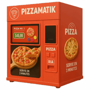 Distributeur automatique pizza interieure